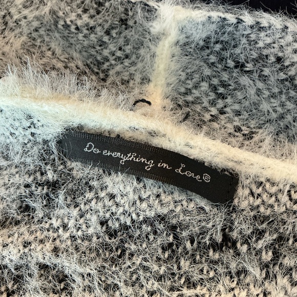 Anthropologie Flynn Zebra Kimono Knit Sweater Duster, One Size - Picture 4 of 4